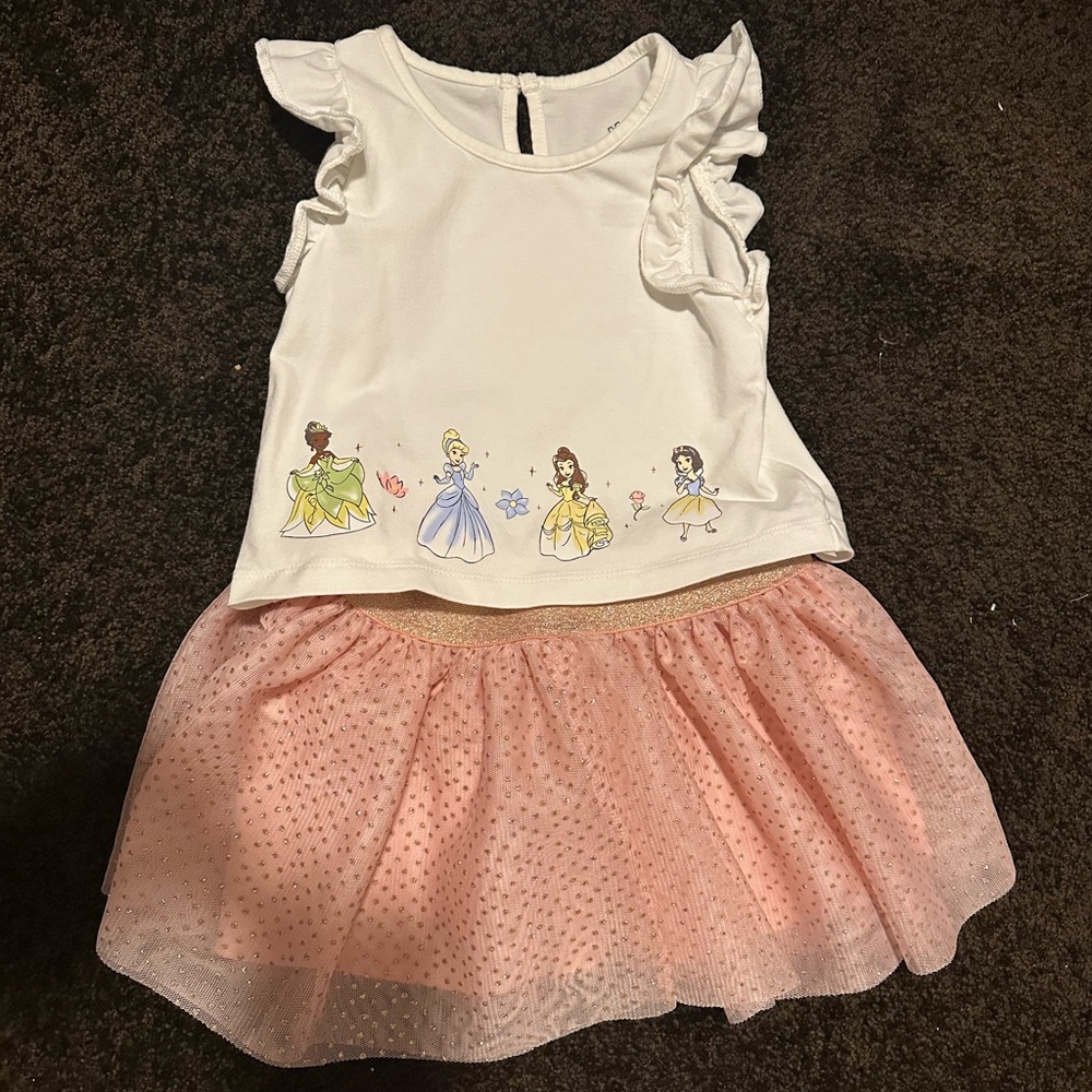 Carter's White and Pink Princess Matching Set